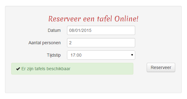 reservatie