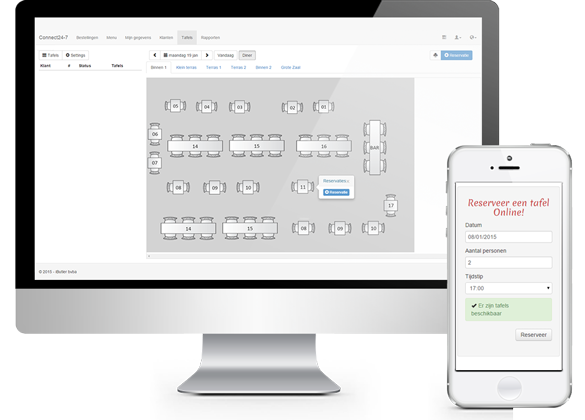 Tafel reservatie systeem