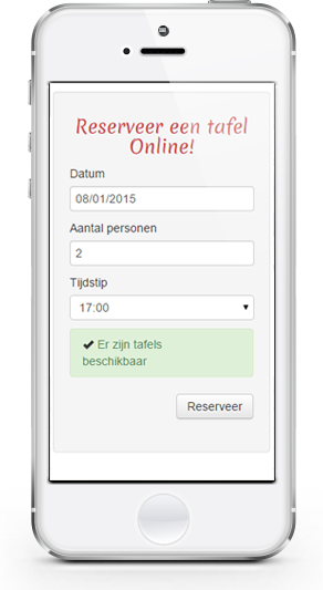 Tafel reservatie